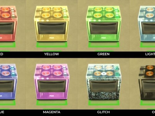 H&B HaloCook | Hologram High Quality Stove by littledica at Mod The Sims