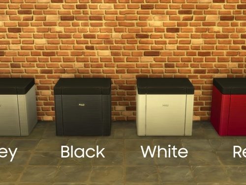 H&B MiniChef – Counter Slot Mini Fridge by littledica at Mod The Sims