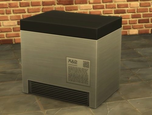 H&B MiniChef – Counter Slot Mini Fridge by littledica at Mod The Sims