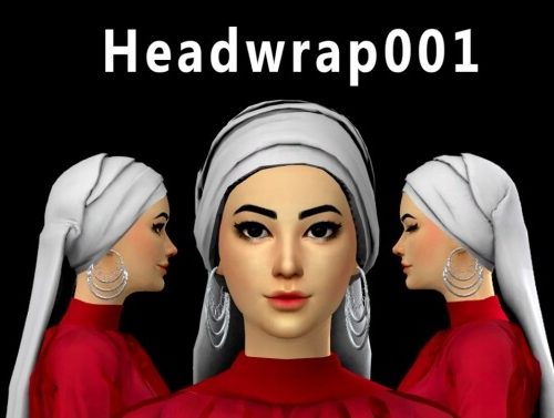 Headwrap 001 & 002 with Earring 001 at Aan Hamdan Simmer93