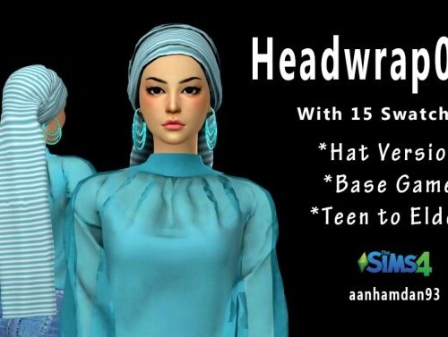 Headwrap 001 & 002 with Earring 001 at Aan Hamdan Simmer93