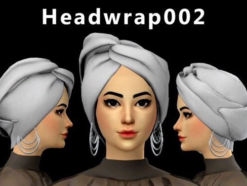 Headwrap 001 & 002 with Earring 001 at Aan Hamdan Simmer93