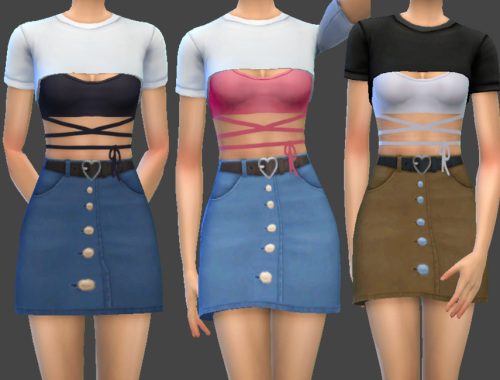 Heart Belt Skirt