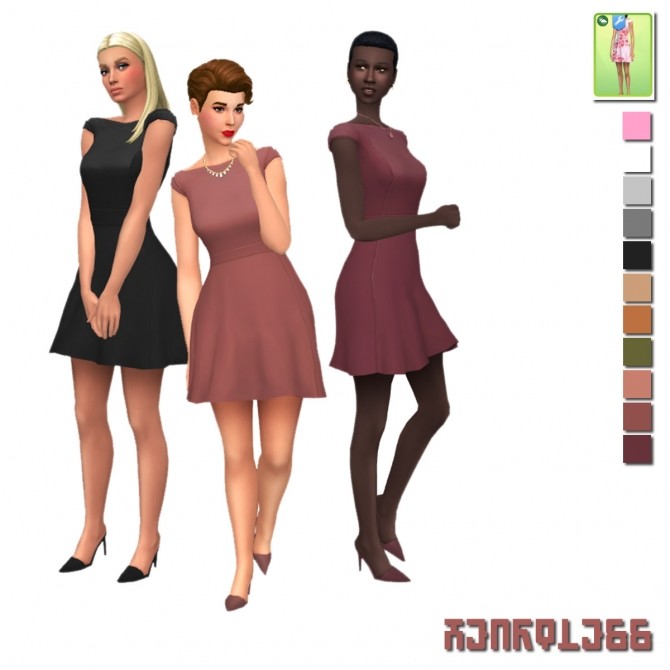 Heartless Seasons Dress Override at Alexpilgrim - The Sims 4 Catalog