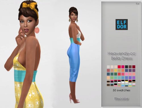Heavendy-cc Bella Dress Recolor