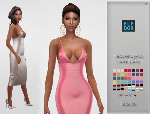 Heavendy-cc Bella Dress Recolor