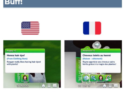 Henna hair pack 1 with a custom Buff at Frenchie Sim