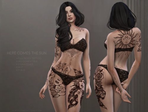 Here Comes The Sun | Full body tattoo