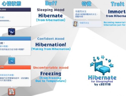 Hibernate for Sleeping Pod by c821118 at Mod The Sims