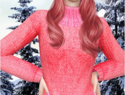 High Collar Sweater at Jenni Sims