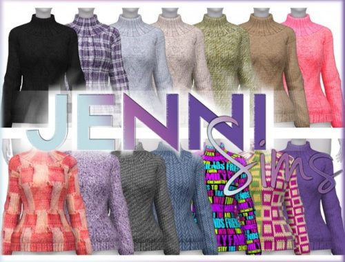 High Collar Sweater at Jenni Sims