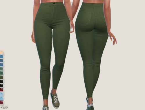 High Waist Denim Skinnies