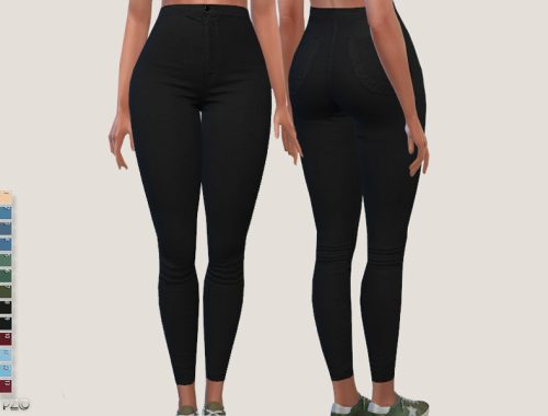 High Waist Denim Skinnies