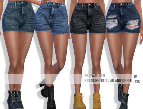 High Waisted Summer Denim Shorts