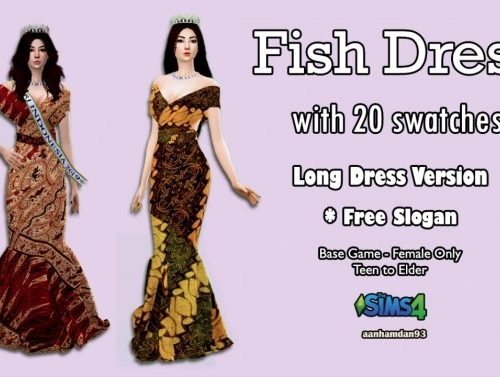 Hijab Model 056, Bodo set & Fish Dress with Slogan Shawl at Aan Hamdan Simmer93