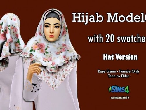 Hijab Model 056, Bodo set & Fish Dress with Slogan Shawl at Aan Hamdan Simmer93