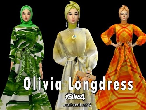 Hijab Model 060 & 061 + Olivia Longdress at Aan Hamdan Simmer93