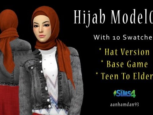 Hijab Model 062 & Hijab Hair 005 + Aminah Collections at Aan Hamdan Simmer93