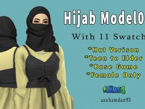 Hijab Model 066 & Alika Dress at Aan Hamdan Simmer93