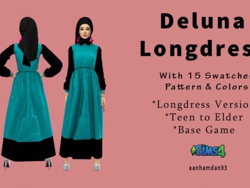 Hijab Model 071 & Deluna Longdress at Aan Hamdan Simmer93