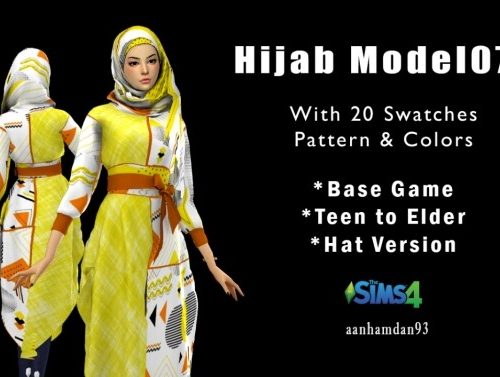 Hijab Model 075 & Olive Long dress at Aan Hamdan Simmer93