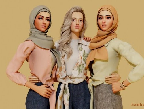 Hijab Model 076 & Malika Suits at Aan Hamdan Simmer93
