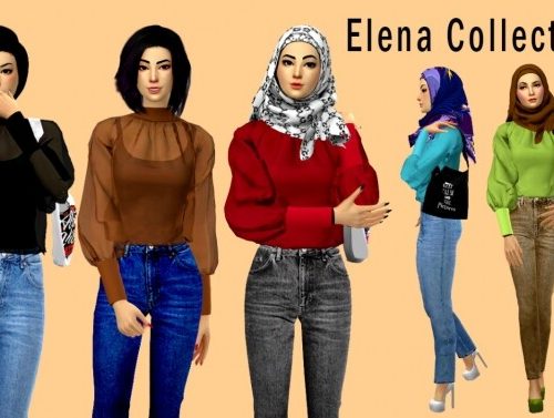 Hijab Model070 & Elena Collections at Aan Hamdan Simmer93