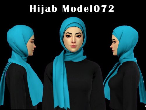 Hijab Model072 & Hijab Hair006 + Qara Collections at Aan Hamdan Simmer93