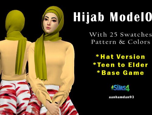 Hijab Model072 & Hijab Hair006 + Qara Collections at Aan Hamdan Simmer93
