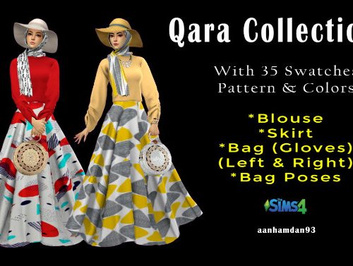 Hijab Model072 & Hijab Hair006 + Qara Collections at Aan Hamdan Simmer93