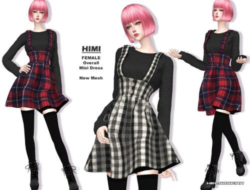 HIMI - Overall Mini Dress