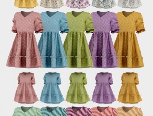Hina Dress + Tot Version at Daisy Pixels
