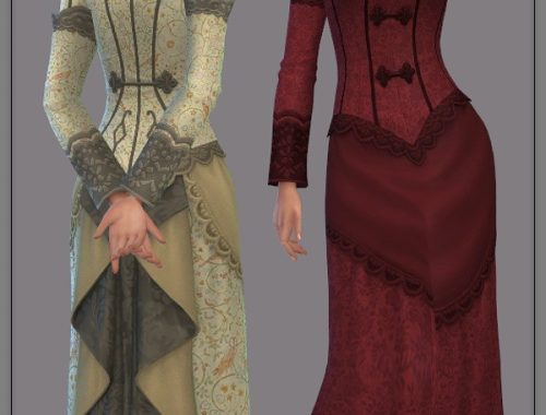 Historical Collection Part 3 – Victorian Dress and Hat at Hoppel785