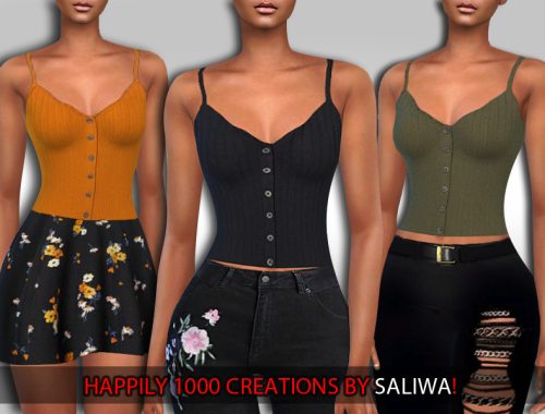 HM Realistic Button Tops