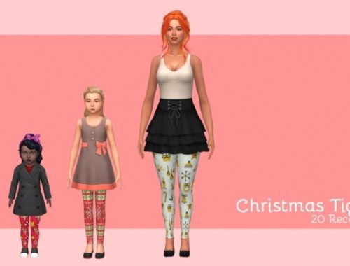Holiday Christmas tights at Midnightskysims