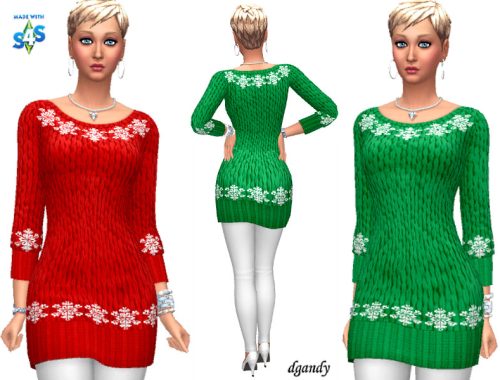 Holiday Sweater Dress 20191211