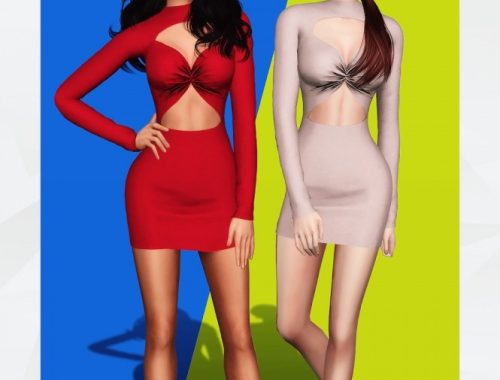 Hollow Bodycon Dress at Gorilla