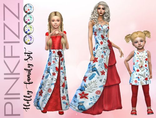 Holly Family Set - Holiday Celebration Needed