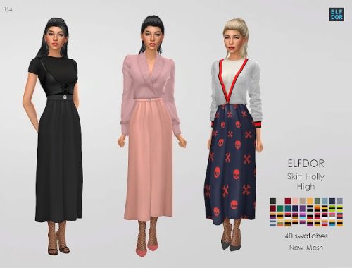 Holly Skirt High at Elfdor Sims