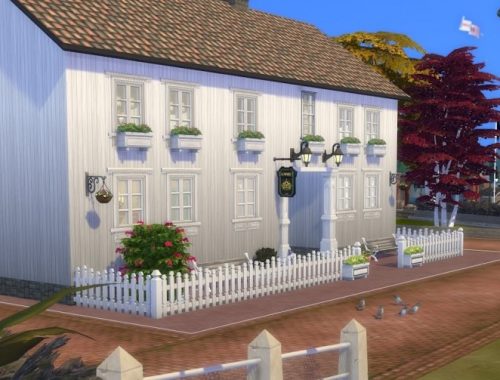 Holmsbu Helsebad No CC bath at KyriaT’s Sims 4 World