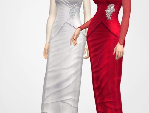 Honeymoon dress in 7 swatches at Joliebean