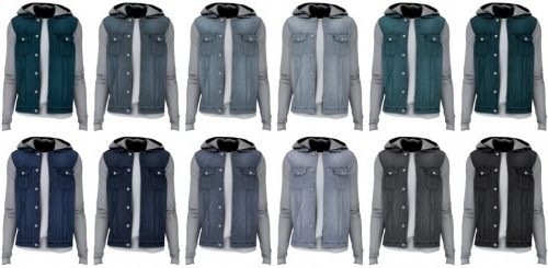Hooded denim jacket & Skinny jeans at LazyEyelids