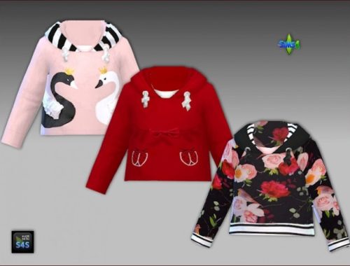 Hoodies and jeans for toddler girls by Mabra at Arte Della Vita