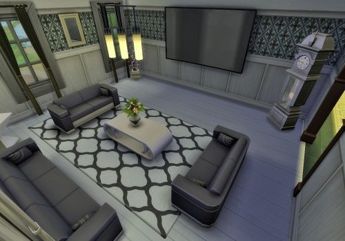 House with Inside Pool by heikeg at Mod The Sims