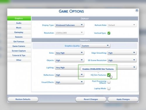 HQ Mod Switch by jwofles at Mod The Sims