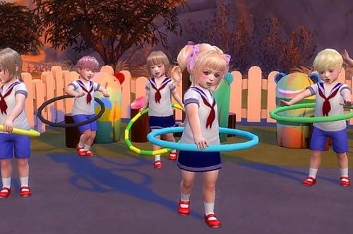Hula Hoop Poses at A-luckyday