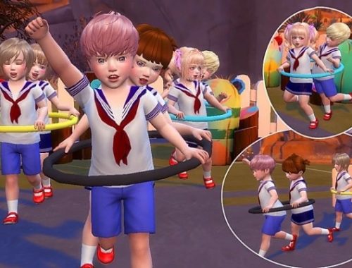 Hula Hoop Poses at A-luckyday