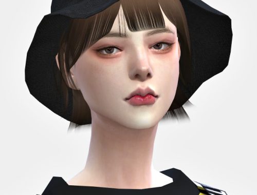 Hush cut hair at Lemon Sims 4