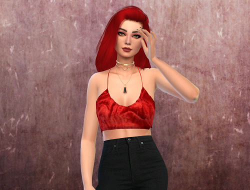 Emma Velvet Top