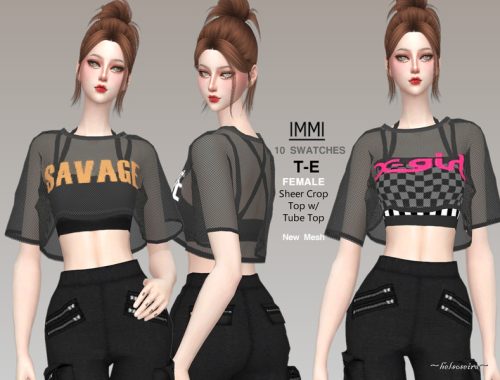 IMMI - Sheer Crop Top